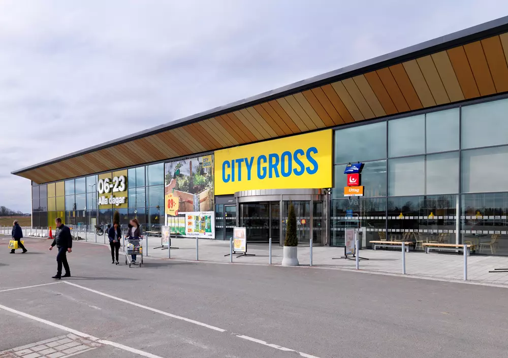 Utsidan på en City Gross-butik